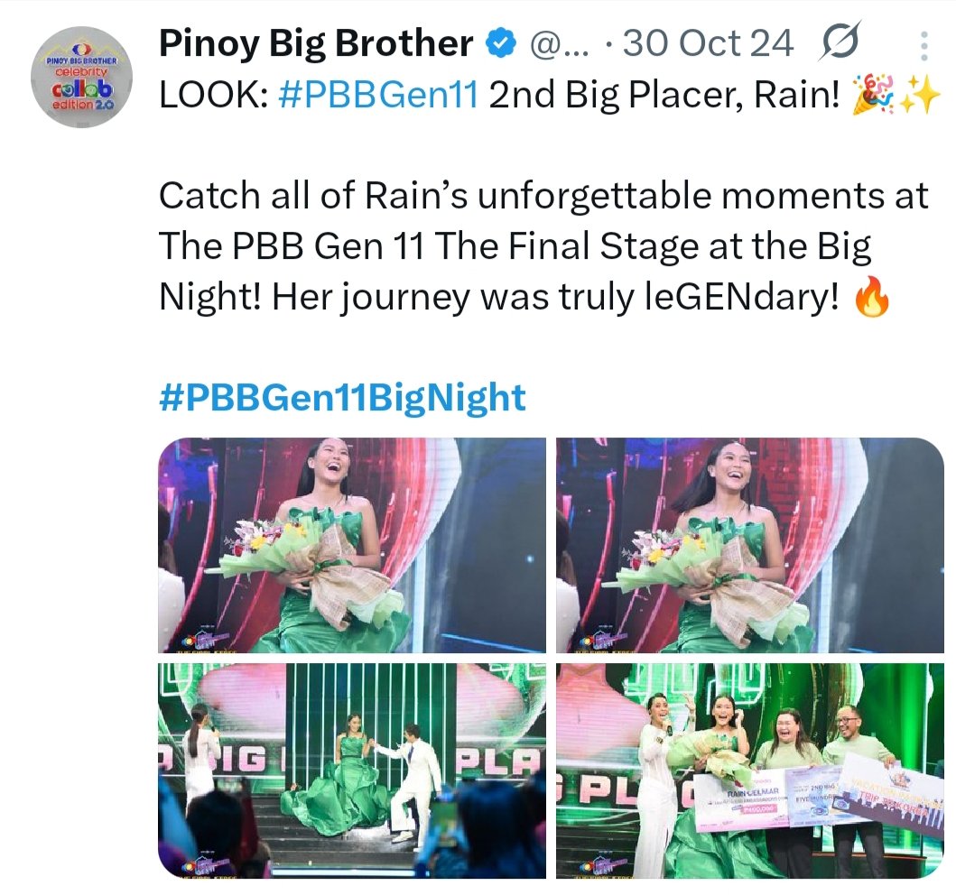 rjenn_cel's tweet photo. Ang aking BIG WINNERS! 💚💛

RAIN WILL REIGN | SHINE BRIGHT KRYSTAL
#RainCelmar | #KrystalMejes 
#PBBGen11BigNight 
#PBBCollab20TheBigNight https://t.co/35QTsXkqU2