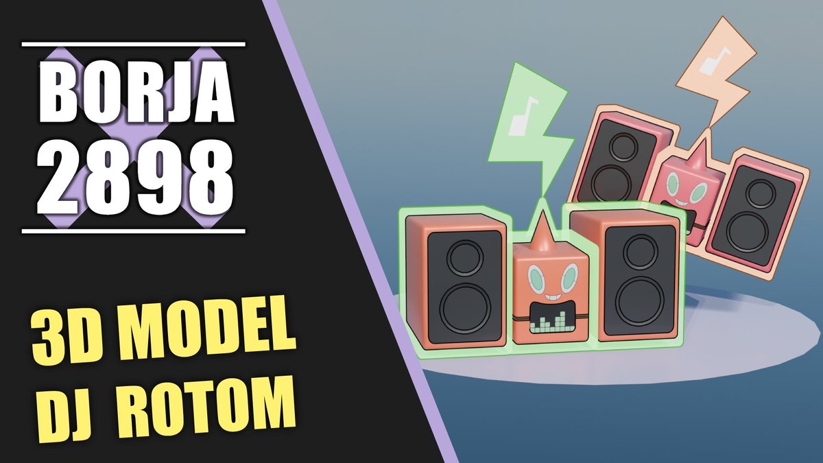 Borja9828's tweet photo. Pokemon • DJ Rotom • 3D Model 

#pokemon #30thanniversary #pokopia https://t.co/hRkyH1opvu