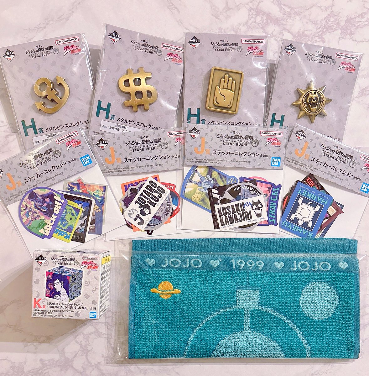 ジョジョ　一番くじ　E賞　デスクトップマスコット　ルービックキューブ　セット ジョジョ 一番くじ E賞 デスクトップマスコット ルービックキューブ