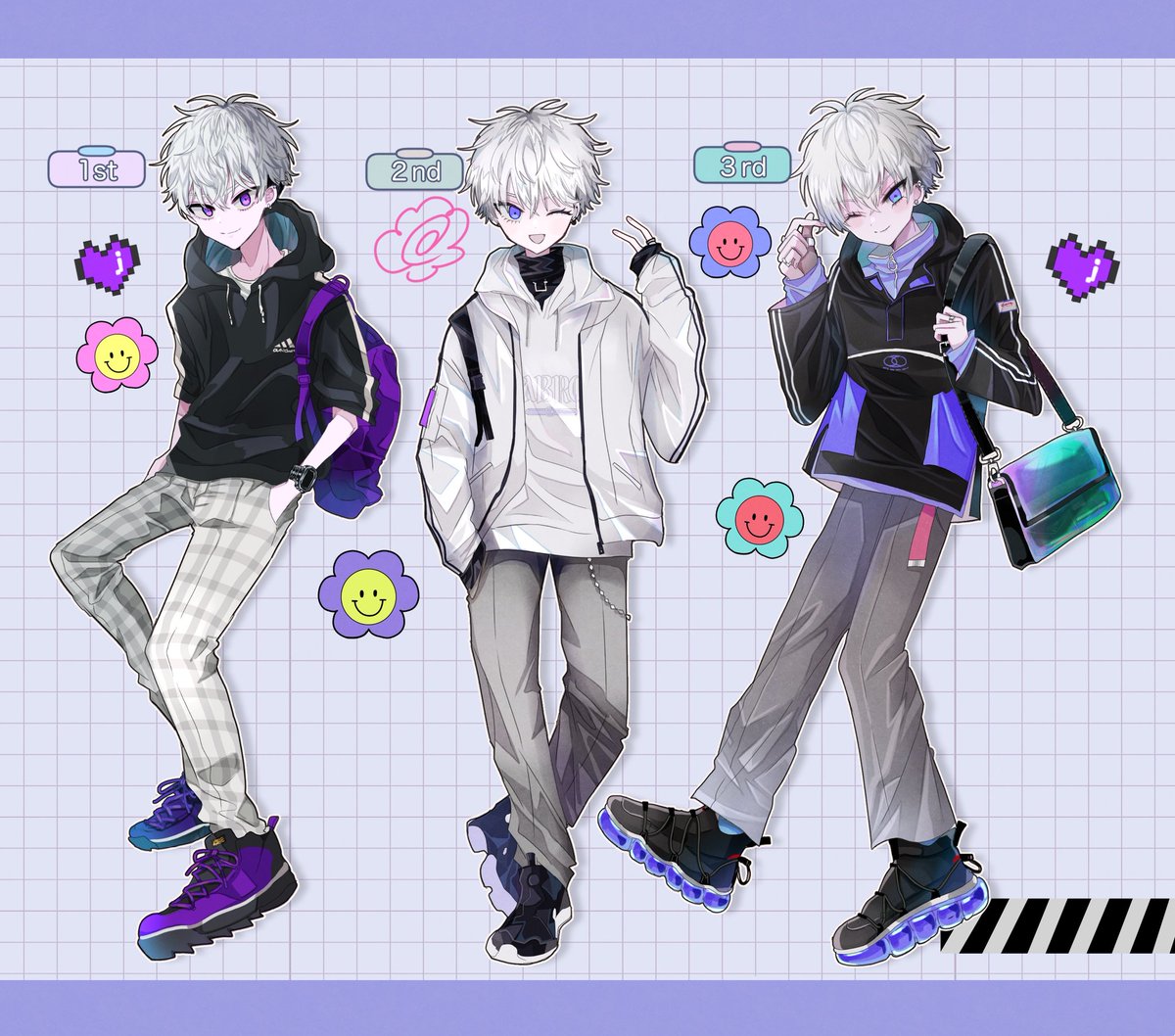 これは同じキャラを年1で3年間描いたやつ