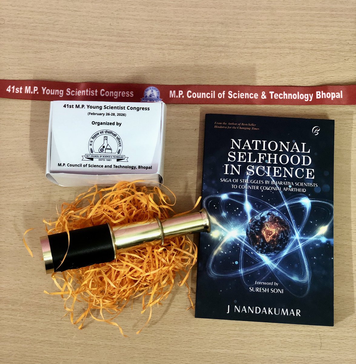 ajay241's tweet photo. Invited by Madhya Pradesh Council of Science and Technology, Bhopal as a #GuestSpeaker to interact with #YoungScientists selected in the 41st #YoungScientistcongress and share insights on #Startup, #Innovation &amp; #IP Ecosystem of Madhya Pradesh.
#mpcst https://t.co/c7CcjitD5z