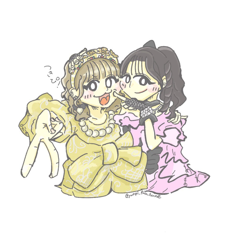 混ぜるな危険コンビ🚨 💜#仲川瑠夏 ❤️#月足天音 #ふるっぱー #ふるっ