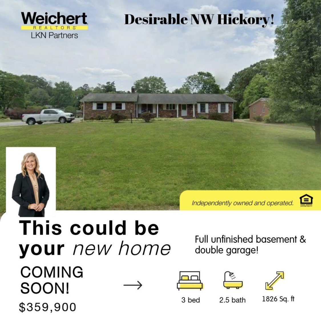Moore4Freedom's tweet photo. 🏡Don’t miss this rare opportunity in highly desirable NW Hickory!  Contact me for a sneak peek and more details before this one hits the market next week! #comingsoon #hickorync #hickoryncrealestate #ncrealtor #hickoryncrealtor #ncrealestateagent #ncrealestatebroker https://t.co/hc4SVcKd0O