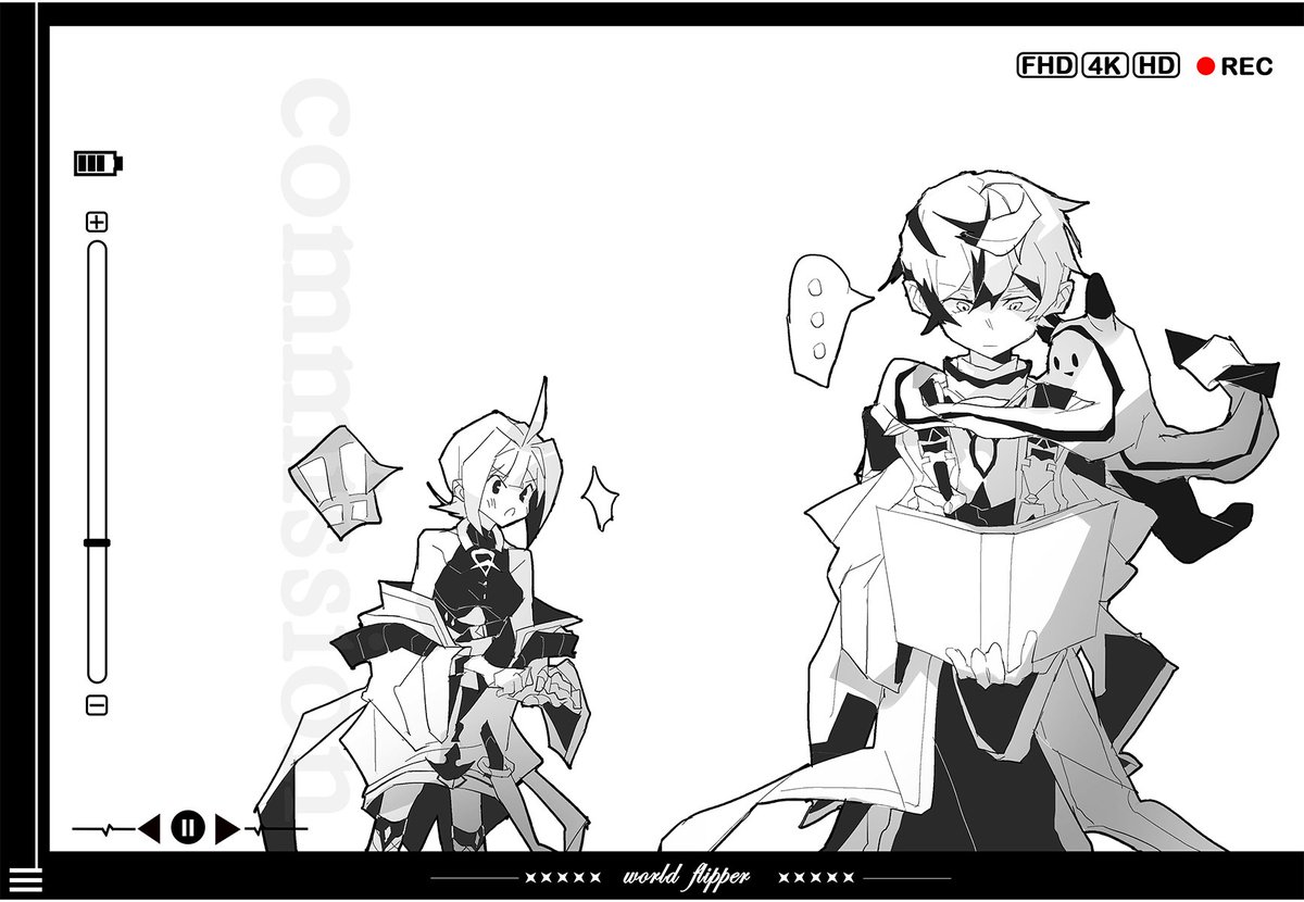 同样的是上海cygames only的一部分无料透卡，由圜周率老师绘制，现已解禁 ，感谢大家的支持 ​​​
#WorldFlipper #ワーフリ