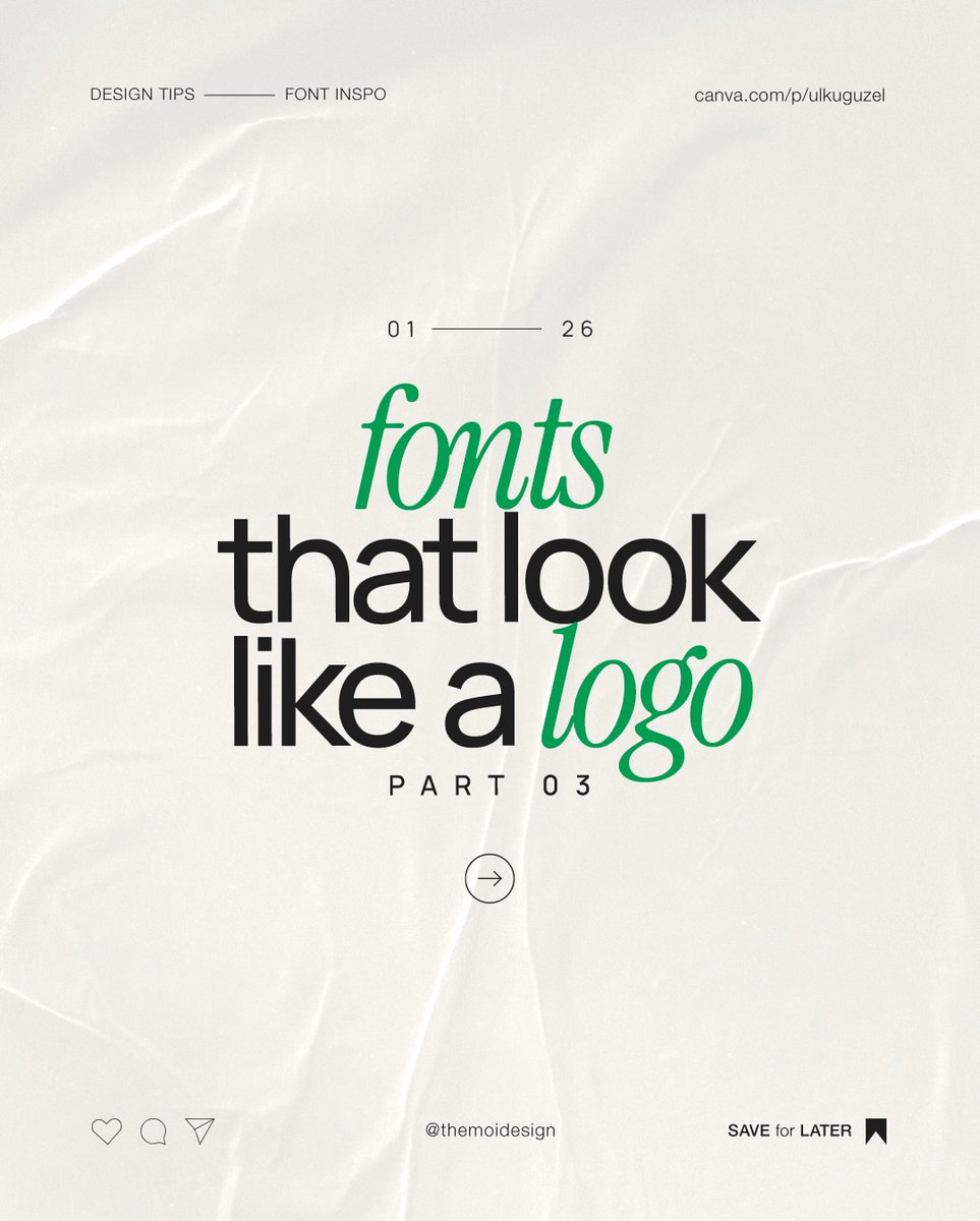 Fonts that instantly feel like a logo → Part 03
Steal these for your next brand identity.
Which one hits different?