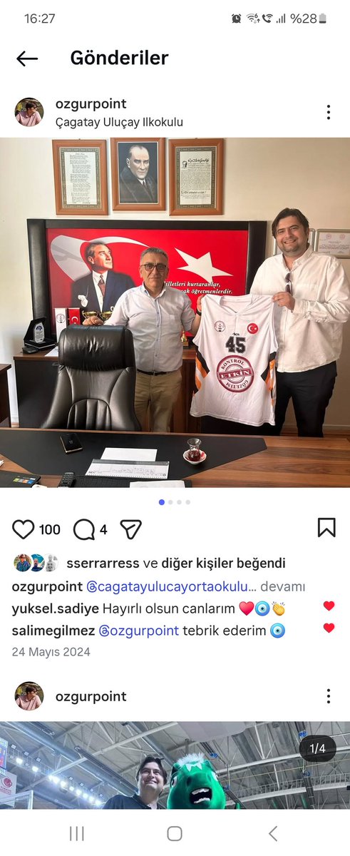 OzgurPoint's tweet photo. Manisa Şampiyonu olarak Manisa Büyükşehir Belediye ve Çağatay Uluçay İlköğretim Okulu U14 Kız takımları Ege Bölge 🥇 olarak Anadolu Şampiyonasına ve Okullar şampiyonasına katılıyorlar .
Bu başarıda emeği çok büyük olan değerli dostum  Batuhan İldaş hocayı tebrik ederim .

Anadolu Şehirlerinde kız çocuklarının başarılı olması hem çok zor hem de yürüdüleri yol çok uzun .

Kızların içlerinde 🇹🇷🏀⛹️‍♀️ olabilecek potansiyeller var .Bizzat şahidim .

Yolun sonu Önce Türkiye Şampiyonası sonra derece olması dileğiyle .

Başarıda emeği olan herkesi tebrik ederim .