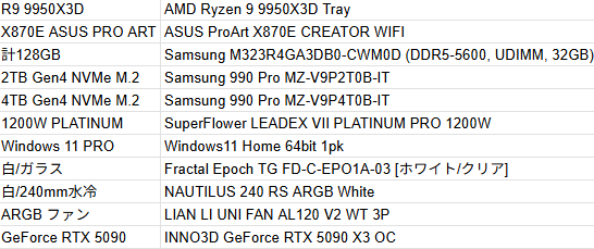 also i think i showed this on stream before but just as a log, BEHOLD MY NEW PC SPECS🙌