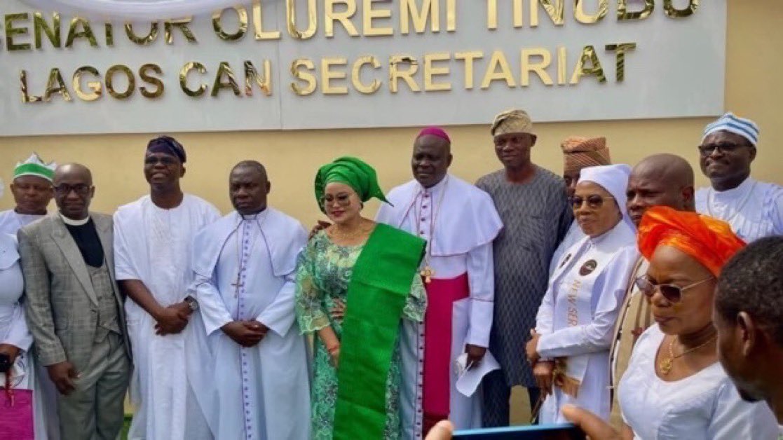For awhile, I didn't comment on this because I didn't even know where to start expressing my disappointment.

Christian Association of Nigeria naming their Lagos sectariate after Remi Tinubu is beyond despicable.

No wonder the northern CAN have separated themselves from these