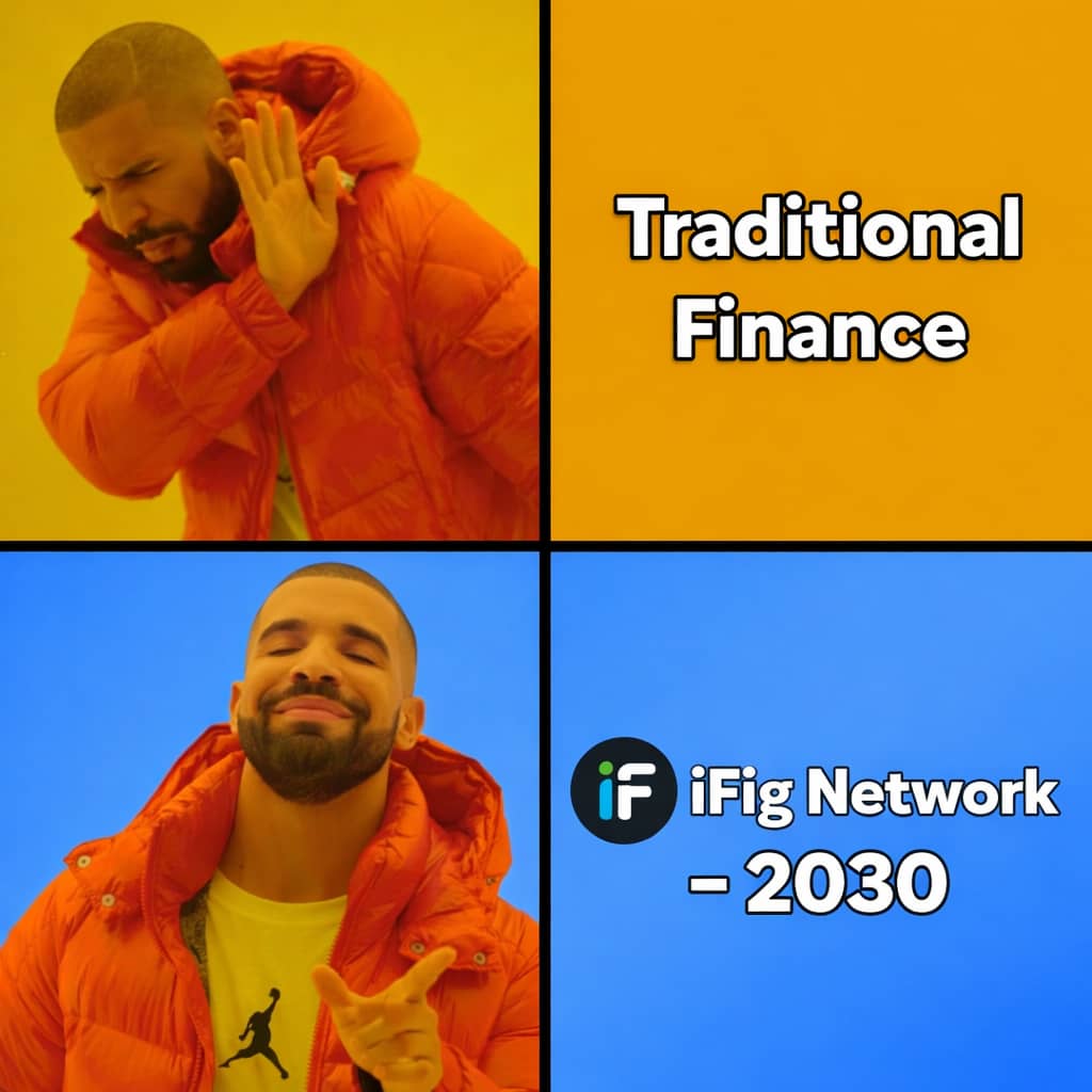 Traditional finance? ❌
$iFig Network 2030? ✅
The future is already here 🚀

<a href="/iFigNetwork/">iFigNetwork</a> 
#iFigMeme2 #MemeContest #Web3Memes