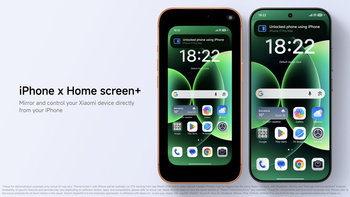 これキモすぎ
iPhoneからXiaomiを遠隔操作できるってこと???