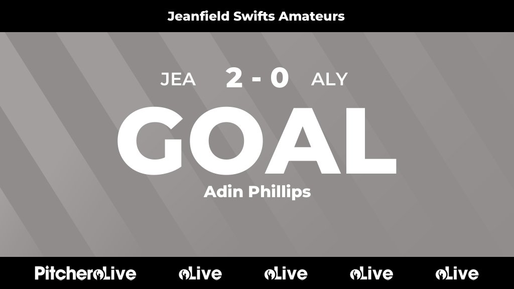 17': Adin Phillips scores for Jeanfield Swifts AFC 🙌
#JEAALY #Pitchero
jeanfieldswifts.co.uk/teams/140176/m…
