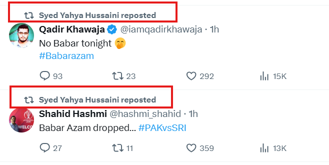 imranahmedmani's tweet photo. خوشی چیک کریں ۔۔۔ جو بابراعظم کو ڈراپ کرنے کی ٹویٹ کررہا موصوف اسے ری پوسٹ کررہے۔۔ https://t.co/ZIjJkezrnp