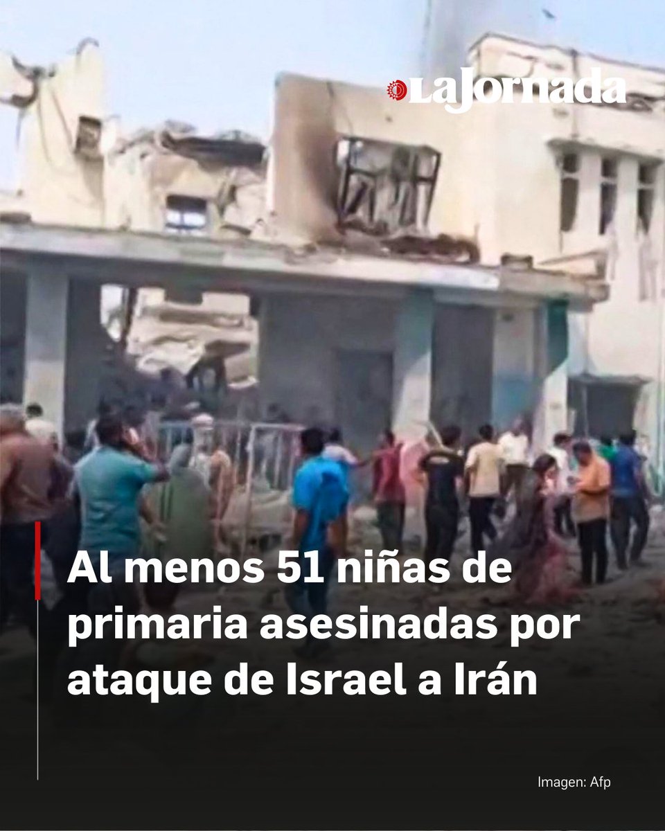 Al menos 51 alumnas murieron en un ataque atribuido a Israel en una escuela de la provincia iraní de Hormozgán, cerca del estrecho de Ormuz, indicó un responsable provincial citado por medios estatales. 

Más información: jornada.com.mx/noticia/2026/0…