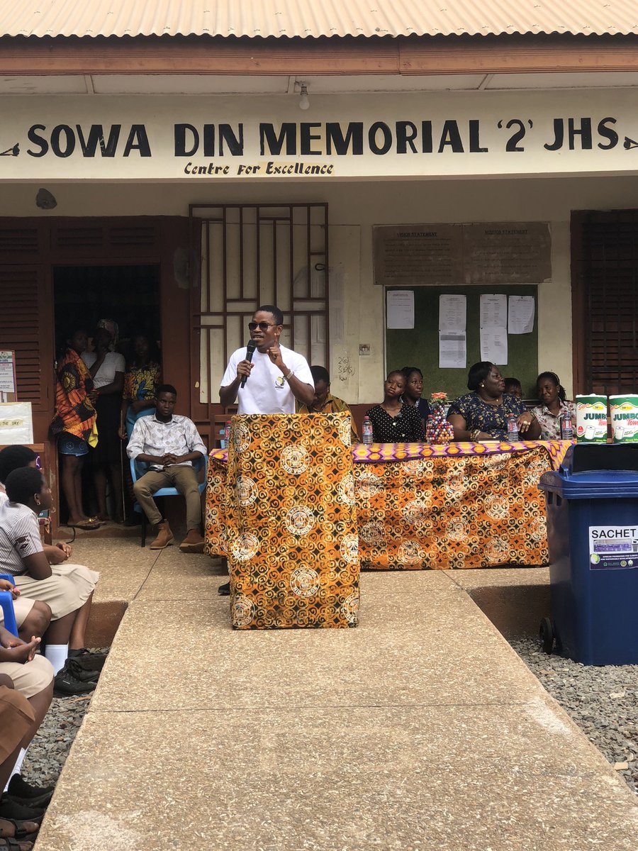 afccsd's tweet photo. Promoting Clean Schools, Building Sustainable Futures

———————————————-
On Wednesday, 25th February 2026, the African Foundation for Climate Change and Sustainable Development (AFCCSD), in partnership with the T-Del Foundation and the Eco-Innova Foundation, donated waste bins to https://t.co/U9IbLGtE3x