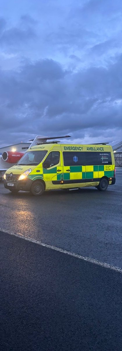 International repatriation completed yesterday — safely transferred from aircraft to NHS hospital alongside a specialist air medical crew.

CQC-registered. Clinically led. 24/7.
Covering: 
✈️ Newcastle
✈️ Durham Tees Valley
✈️ Leeds

📩 admin@salus-medical.co.uk