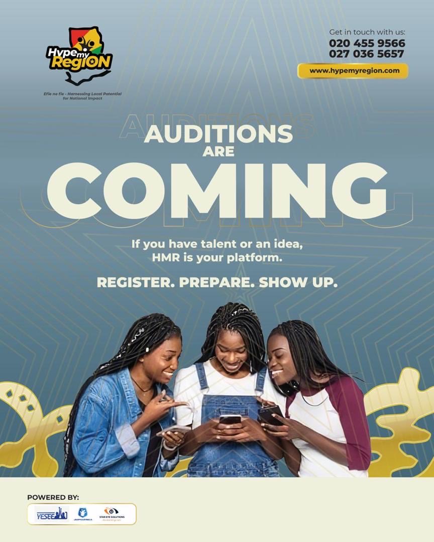 hypemyregiongh's tweet photo. Your moment is coming. 

Got talent or an idea? The stage is calling — this is your platform.
Register. Prepare. Show up.

Visit: https://t.co/E1Oqi5xvR3 for more information. 

#hypemyregion #hmr2026 #auditions #comingsoon #talentsearch https://t.co/RkoRazd5Av