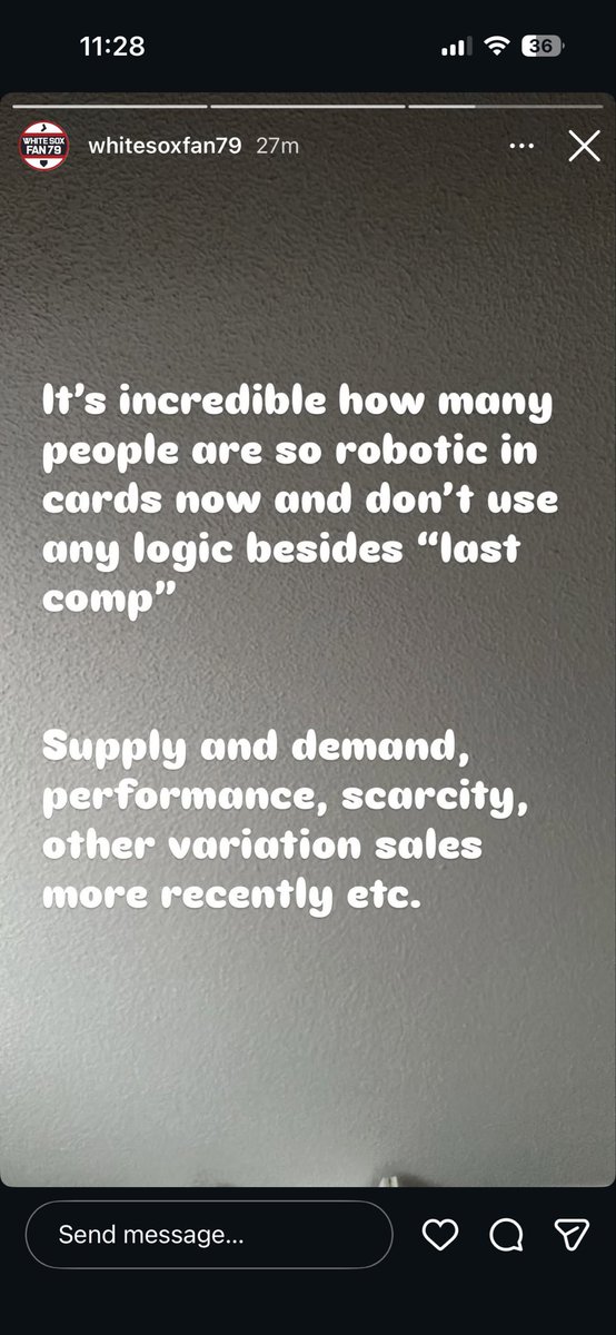 I saw this on instagram the other day and it couldn’t be more true 

I hate that we’ve let comps control our mindset so much, especially on rare stuff 

Almost every card in my actual PC I’ve paid over comp and couldn’t be more happy 🙂