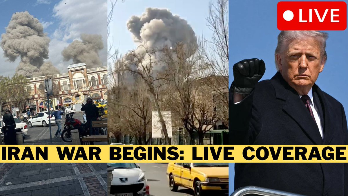 🚨 War In Iran Begins - Trump Wipes Out IRGC Leadership

WATCH: youtube.com/live/6A2UVks8D…