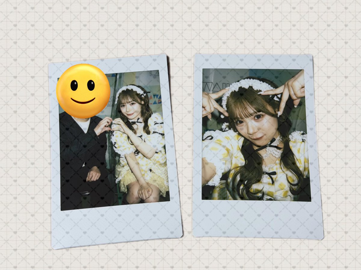 最近すごく気になってたので、チェキ撮りに行きました！ かわいすぎて