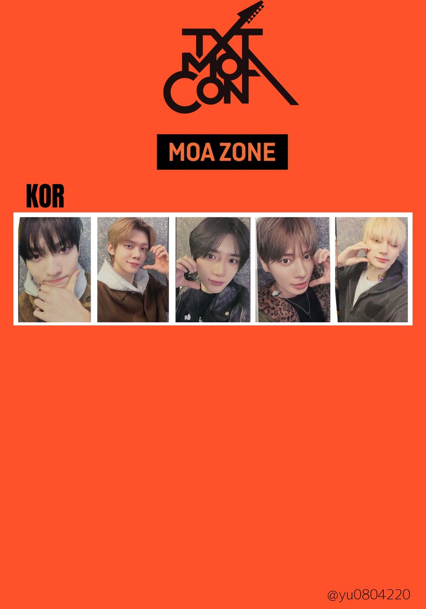 MOA CON MOA ZONE トレカ一覧 JPのもあることを願って余白あり🤣 交換