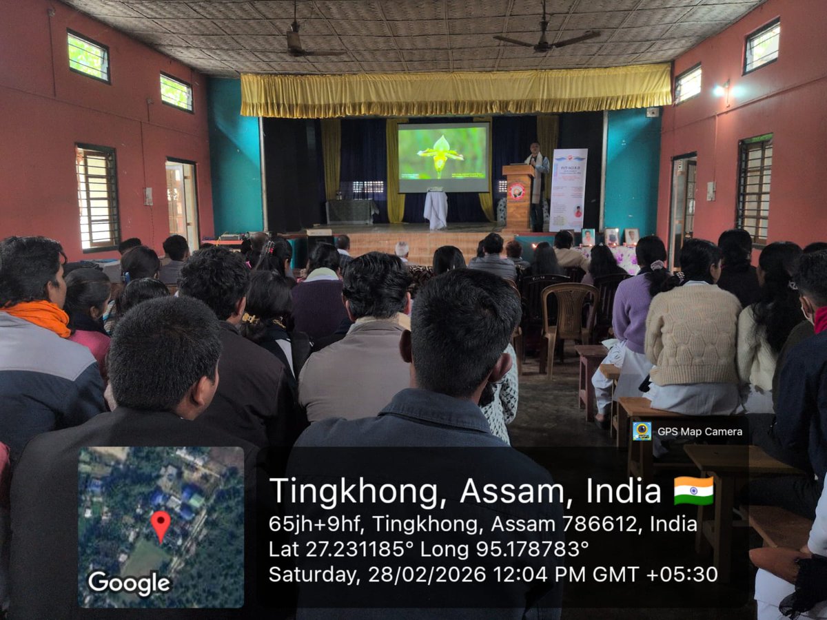 TNG_COLLEGE's tweet photo. Tingkhong College Teachers Unit celebrated National Science Day 2026. All Assam Open Prize Money Quiz Competition is conducted. Also, organised in collaboration with Botany Dept. a popular talk on Orchids of Assam delivered by Mr. Khyanjeet Gogoi. @BimalBorah119 @CMOfficeAssam https://t.co/8NRxlGPTP8