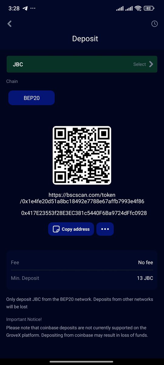roxman69's tweet photo. @GroveXchange @MyNeighborAlice This a scammer exchanger I can deposit my JBC token 2 day ago this token receive but not showing . I can scan this address of BSCScaner and tha show proof . Today again deposit same token . BSCScaner show token success fully deposit but groveX Exchanger not received..😡😡 https://t.co/zb0OOWkH7n