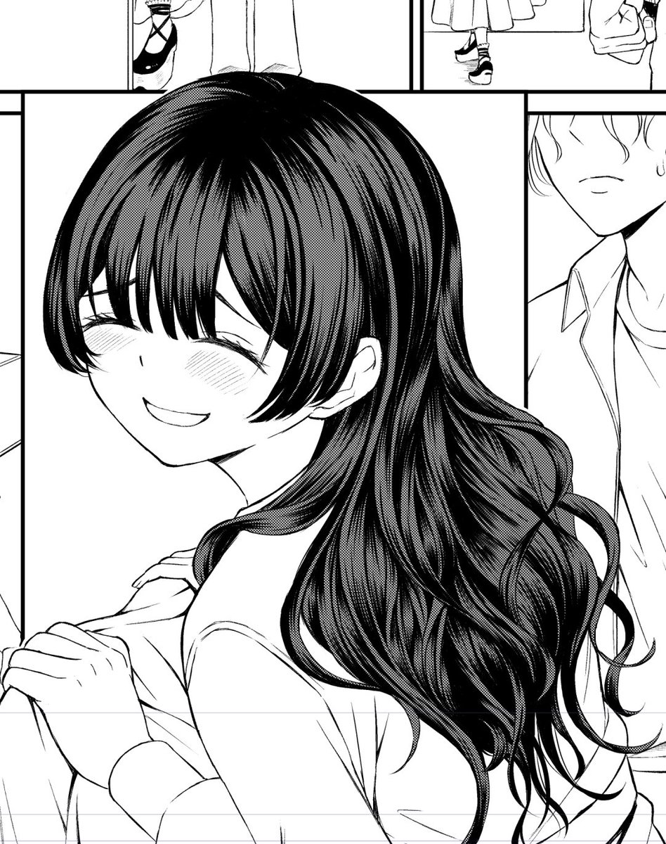 相も変わらず髪描いてます・・・✏️ 