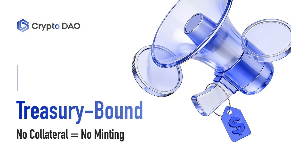 CryptoDAOGlobal's tweet photo. Crypto DAO mints PRO strictly based on real Treasury assets.
No collateral = no minting.
This cuts off unlimited inflation at the source.
On-chain asset constraints are the only real value base.
#OnChainTreasury #NoInflationScam #CryptoDAO https://t.co/9hUdA8YkzQ