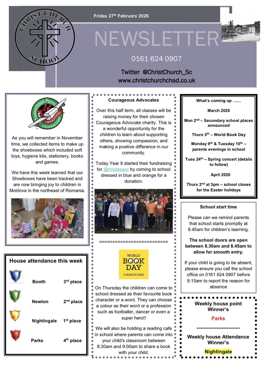Christ Church School tweet media