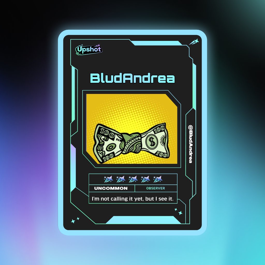 BludAndrea's tweet photo. My Predictor Card + free packs and more  on @upshot_cards
join: 
https://t.co/tRp59wnSET https://t.co/ffVlmtHeGJ