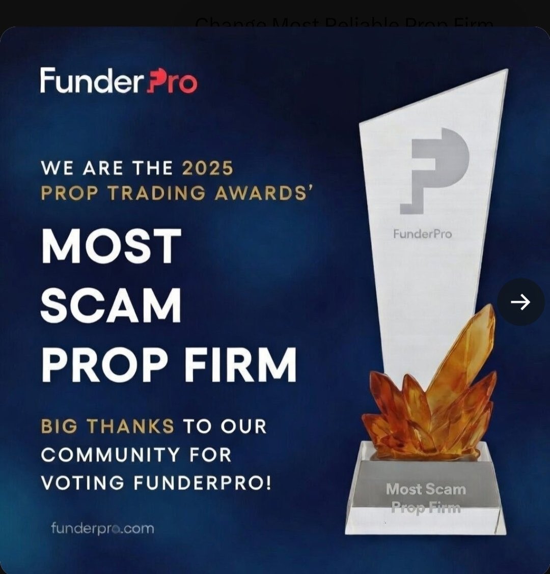 Propfirmedge tweet picture