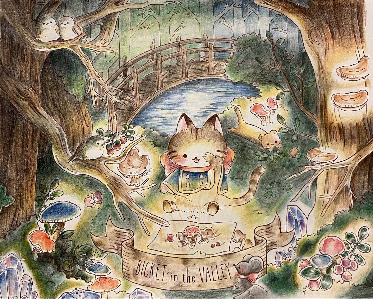 m062672's tweet photo. 久しぶりに塗り絵してみたら
すごく楽しかった(≧∇≦)
イラストも可愛くて癒される☺️💓

 #インプレス塗り絵コンテスト2026
 #ネコの雑貨店と魔法のカギ
 #ときめく塗り絵シリーズ https://t.co/JnCtZ9ds4O