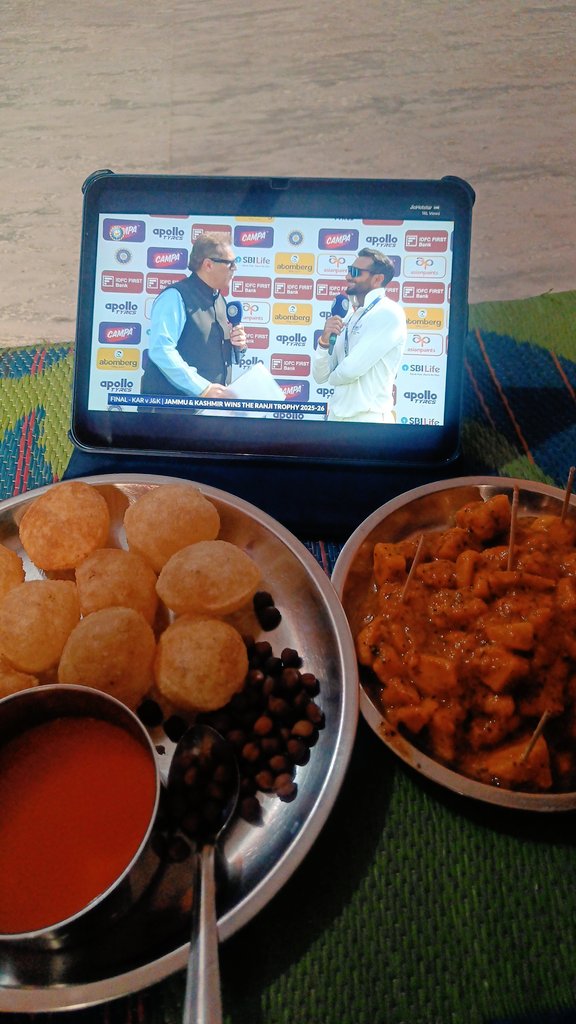 deepak_salotra's tweet photo. Enjoying winning Jandk in Jammu style. 
#RanjiTrophyFinal 
#ranjitrophy2026 
#RanjiTrophy https://t.co/qZ77rfcVWj