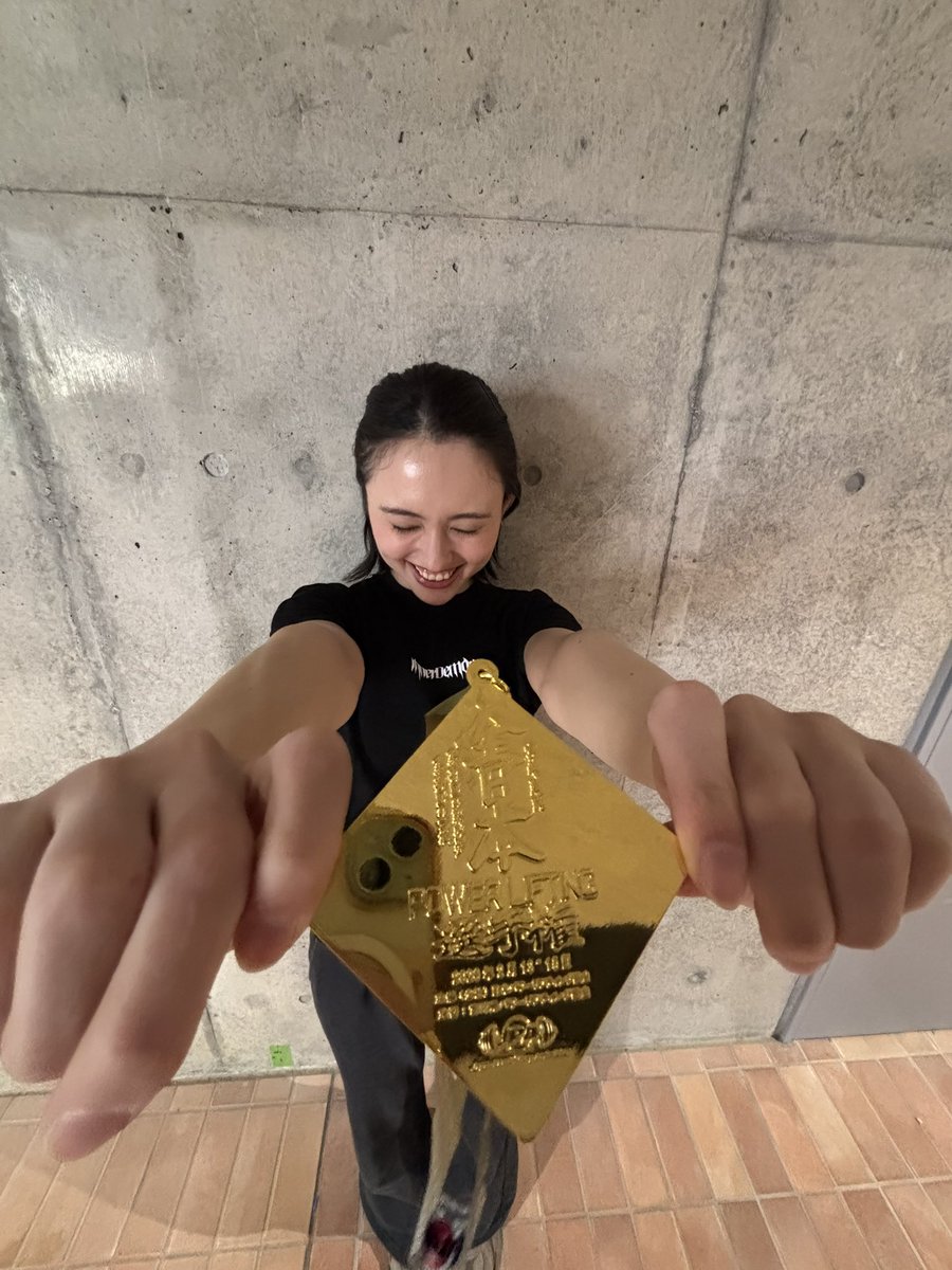 宮崎JCP🥭初の全日本！🐎 52kg級優勝🥇 BW 51.4 S 125-132.5-135 B 75