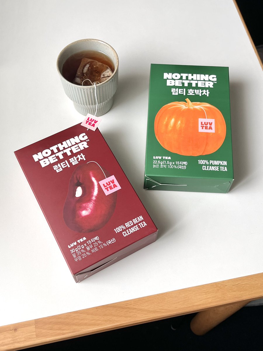 o_kii_inu's tweet photo. メガ割でゲットして欲しいNOTHING BETTERのLUV TEA🫖　以前ご紹介したかぼちゃ茶は、やさしい甘みと香ばしさが好き🎃今回初めて試した小豆茶はすっきり香ばしくて、毎日続けやすい味でした　どちらも2L抽出OKでコスパ良し◎ #PR https://t.co/hjat45mlD5