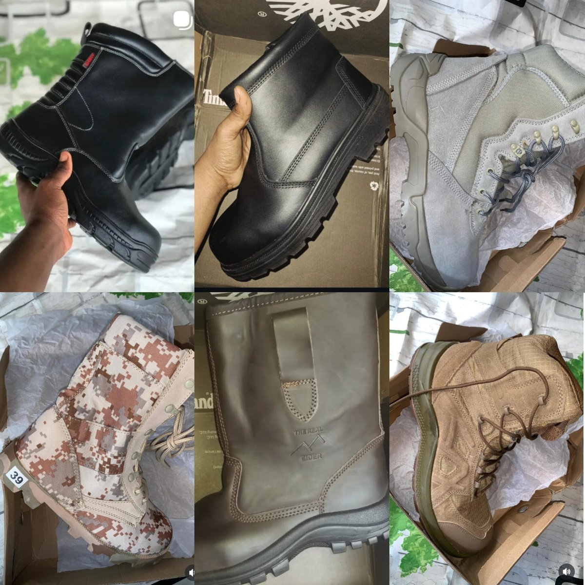 bykainebi's tweet photo. If you can see this, please retweet. 

If you need (new?) cool boots like these, my friend sells them. They’re great quality and won’t get you bankrupt. 
https://t.co/a3N9qpkHse https://t.co/xf4kyKYj07
