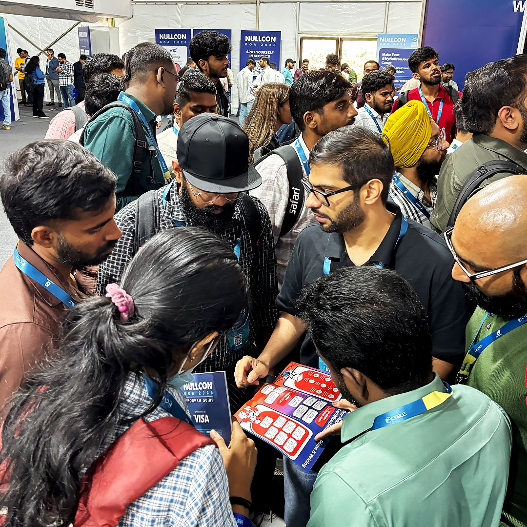 AlteredSecurity's tweet photo. Day 1 continues at @nullcon Goa 2026.
At Booth No. 8, weâre engaging with the community and seeing great participation in our Red Team Skill Check giveaway.
Visit us and connect with the @AlteredSecurity team.
#NullCon #CyberSecurity #RedTeam #AlteredSecurity