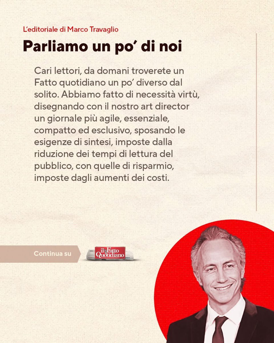Parliamo un po' di noi

Leggi l'editoriale completo👉 ilfat.to/4siorcB