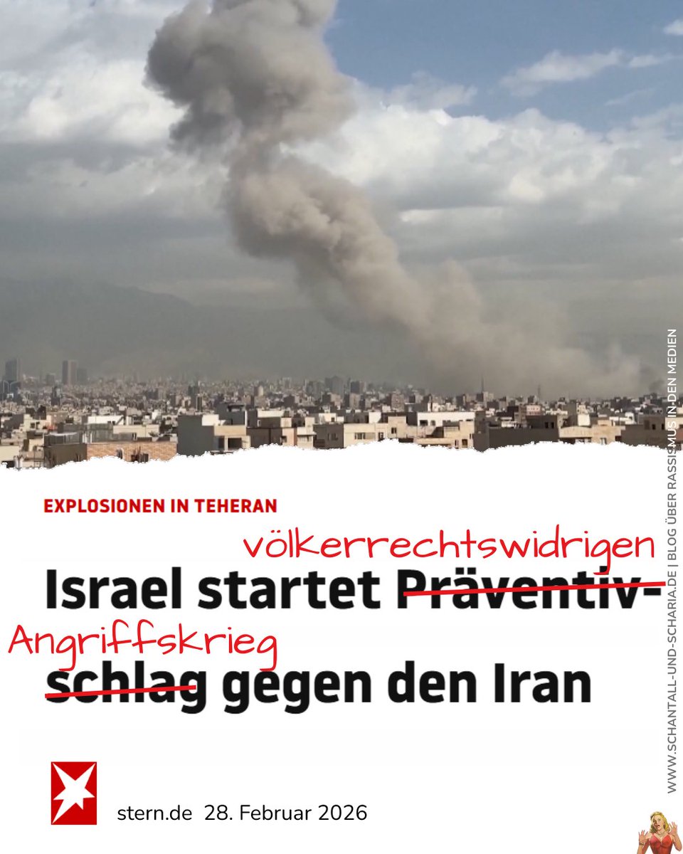 here we go again... Die Propaganda-Erzählung vom "israelischen Präventivschlag" fand sich heute Morgen unter anderem bei <a href="/stern/">stern</a>, <a href="/tagesschau/">tagesschau</a>, @bild, <a href="/welt/">WELT</a>, <a href="/tazgezwitscher/">taz</a>, <a href="/BR_Presse/">BR - Bayerischer Rundfunk</a>, <a href="/RheinischePost/">Rheinische Post</a>, <a href="/ntvde/">ntv Nachrichten</a>, <a href="/handelsblatt/">Handelsblatt</a>, <a href="/Tagesspiegel/">Tagesspiegel</a> und <a href="/dpa/">dpa</a>.