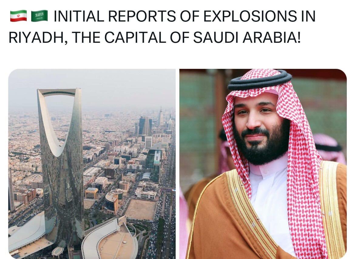 hippyygoat's tweet image. It looks like Iran is delivering on its promise that, if it is attacked, it will strike all bases and countries supporting America

RIYADH  IN SAUDI ARABIA hit.