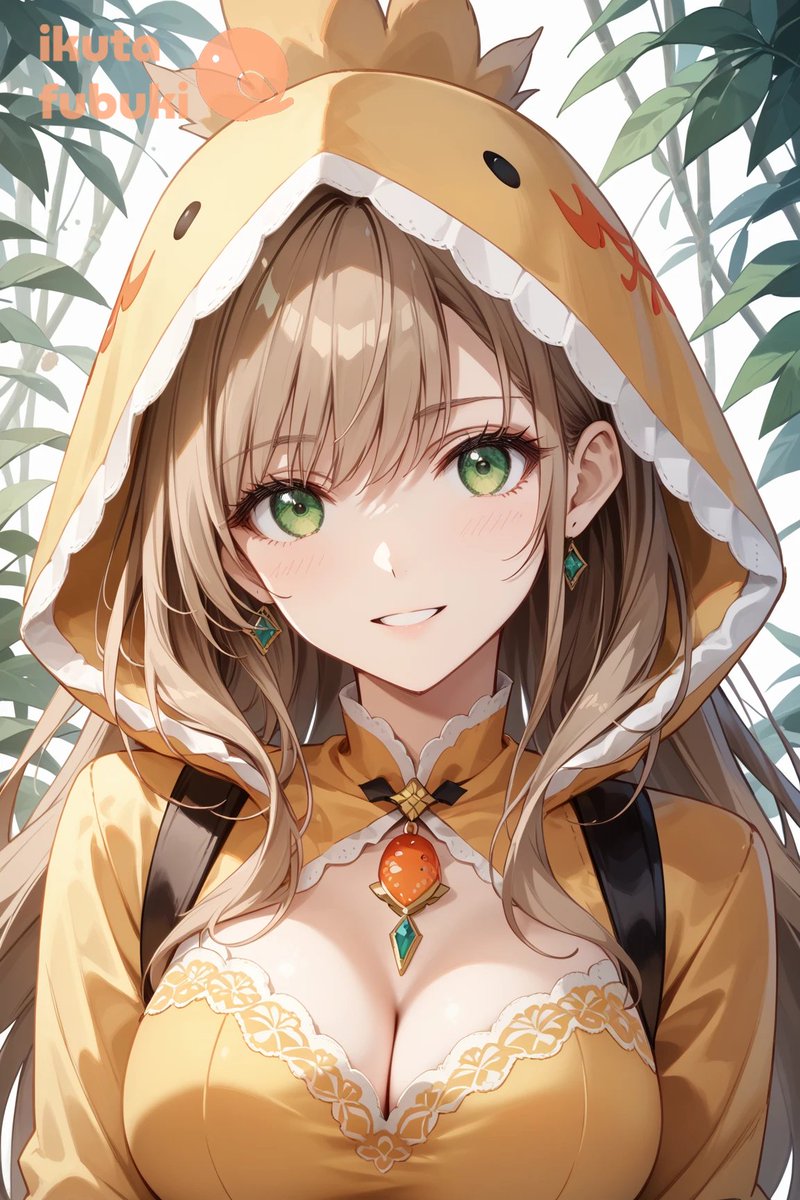 皆さんこんばんわ🌙
今日はケンタッキーの「とりの日」とフォロワーさんに教えてもらったので、ひよ子の着ぐるみあかりちゃんにしてみました✨️
<a href="/YakagiReona/">レオナ＠なんにも分からない</a> 

どうかな？似合ってる？💕

SFW. No nudity, no suggestive intent AI Art
#白浪あかり