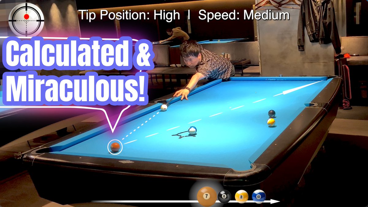 yutatorisu's tweet photo. [550th ball] Pocketing 10 balls in a flash | Yuta Torisu's billiard technique
Playlist (long version)
https://t.co/RfvPyjZsBE
Playlist (short version)
https://t.co/jw69sJszGM
This video provides a visually easy-to-understand explanation of the feeling and mindset required to pocket 10 balls in a row in billiards! We hope to expand connections between people who are interested in billiards, revitalize the industry, and contribute to society!
#Billiards
#Pool
#PocketBilliards
#BilliardSkills
#BilliardTechnique
#RunOut
#PerfectPosition
#CueBallControl
#PredatorCues
#REVOShaft
#Bowlard