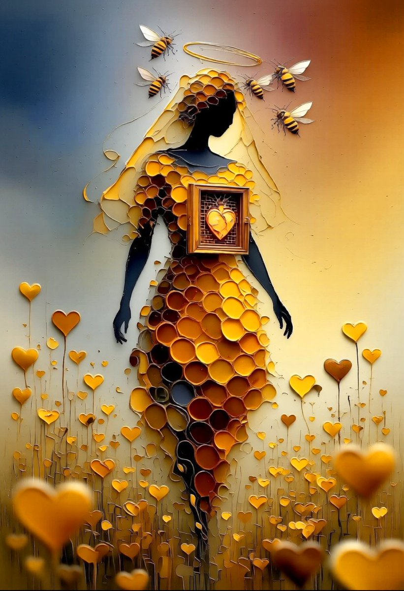 andy_corah's tweet photo. Built from thousands of tiny loves, she became the hive itself. 🌻 #SheIsTheQueen #Bees https://t.co/LWGOGXoLh6