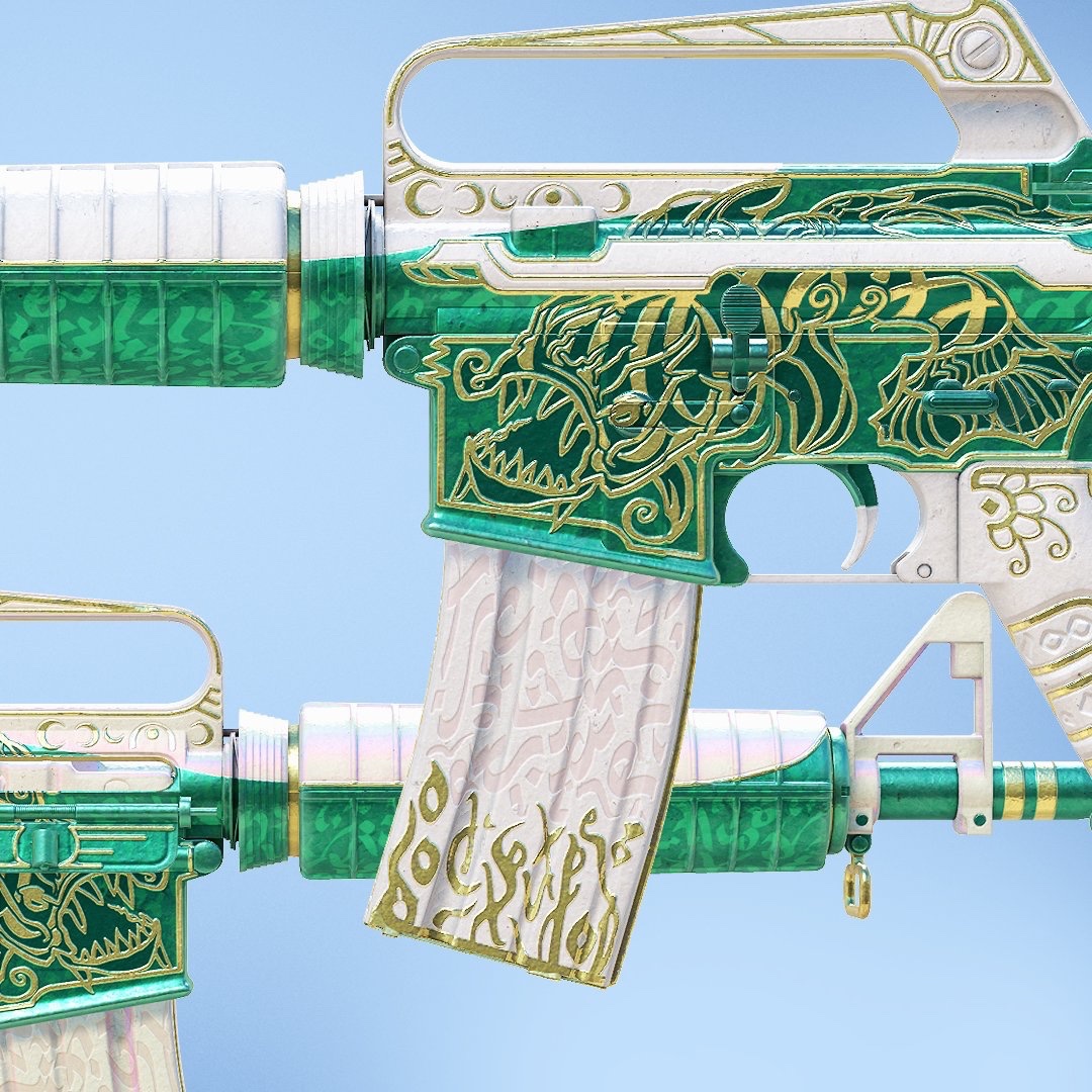 CSGO500's tweet photo. Valve owes us more GREEN 🟢

Give us the M4a1-s Arabic Relic 🔥

creator: @Pet3d_ https://t.co/zaozLBqug2