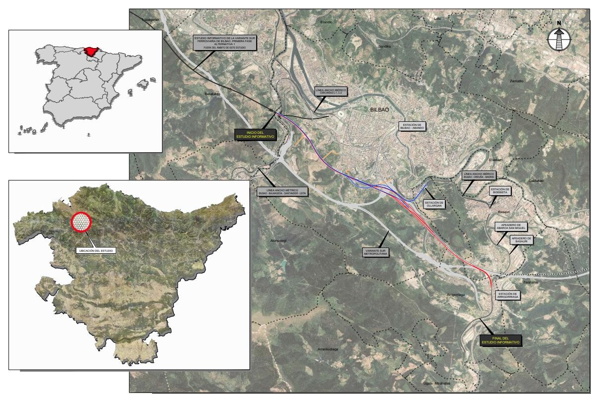 MatuteDuarte's tweet image. Transportes somete a información pública la segunda fase del estudio informativo de la variante sur ferroviaria de Bilbao
transportes.gob.es/ministerio/com… #Hashtag (El EI está aún pendiente de subirse a la web de Transportes)