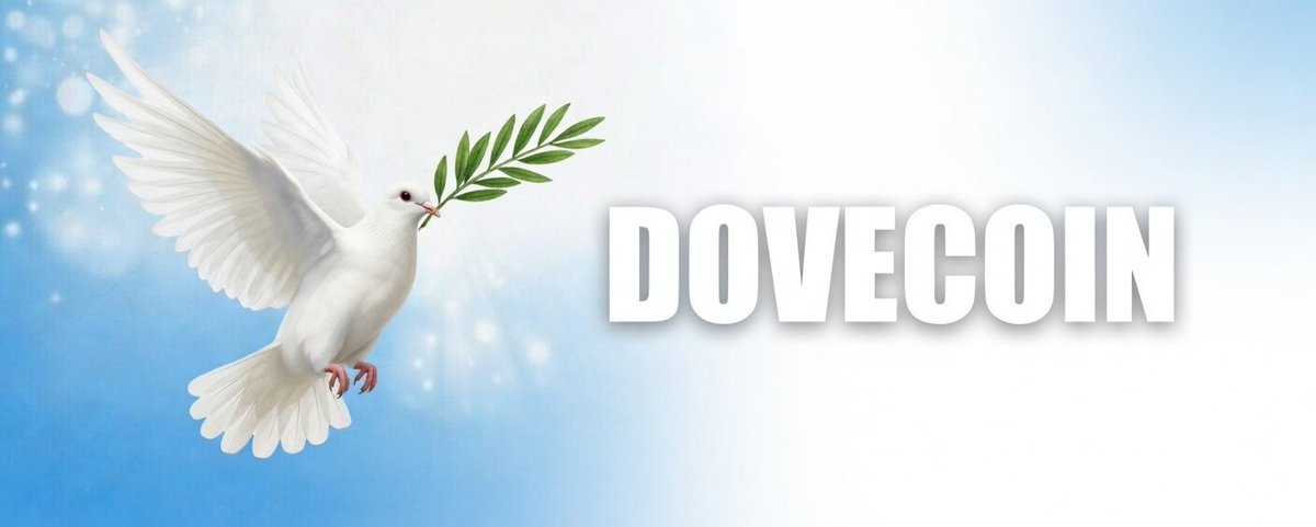 EmrysEmryssnr's tweet photo. In times like this where there is tension in different part of the world, what the world truly needs isn’t more fear, it’s peace.

The white dove has long been a symbol of peace, hope, and calm in the face of conflict.

Dove Coin isn’t about politics or taking sides.
It’s a symbol, a reminder that peace matters more than power, diplomacy matters more than destruction, and unity matters more than division.

Let’s shift the narrative from “war” to peace. 🕊️