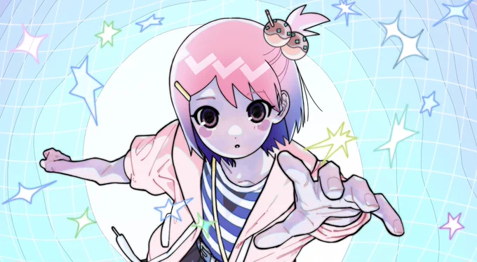 【お仕事】 HELLO OSAKA 『Parallax』 小梅様のMV用イラストレーションを担当しました. 3周年おめでとうございます!!!