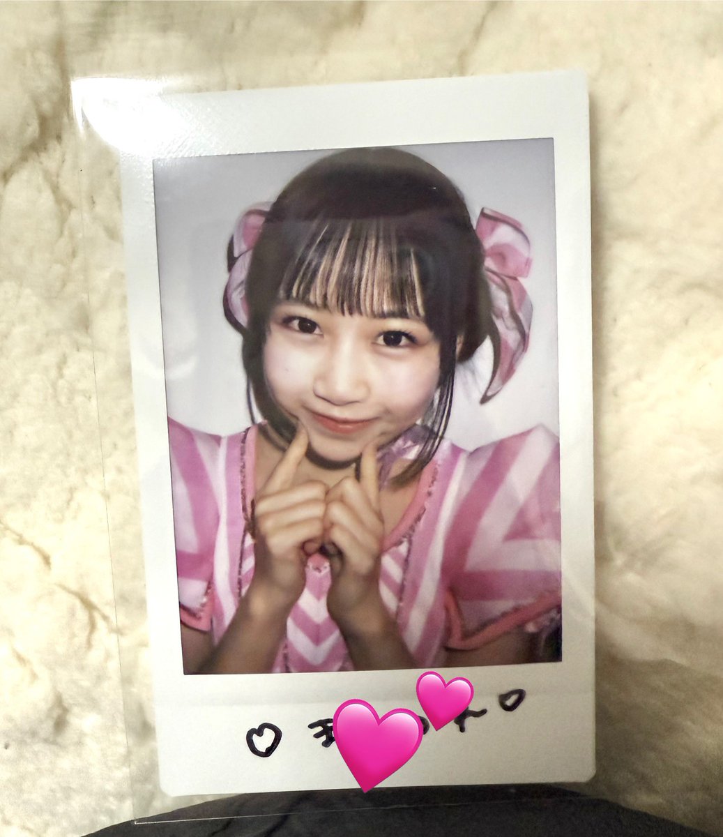 アルバム購入特典のチェキきた✨ しかもまつかれー！！ 可愛すぎる