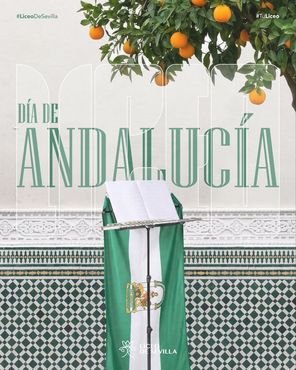 bmliceosevilla's tweet photo. Feliz día de Andalucía 💚. Hoy, como cada día, tenemos que estar orgullosos de nuestras tradiciones, nuestra cultura, nuestra música, nuestra gastronomía y nuestra tierra, Andalucía. Deseamos a todos los andaluces un feliz día de Andalucía. 
#DíaDeAndalucía #LiceodeSevilla https://t.co/1otyUwKkpQ