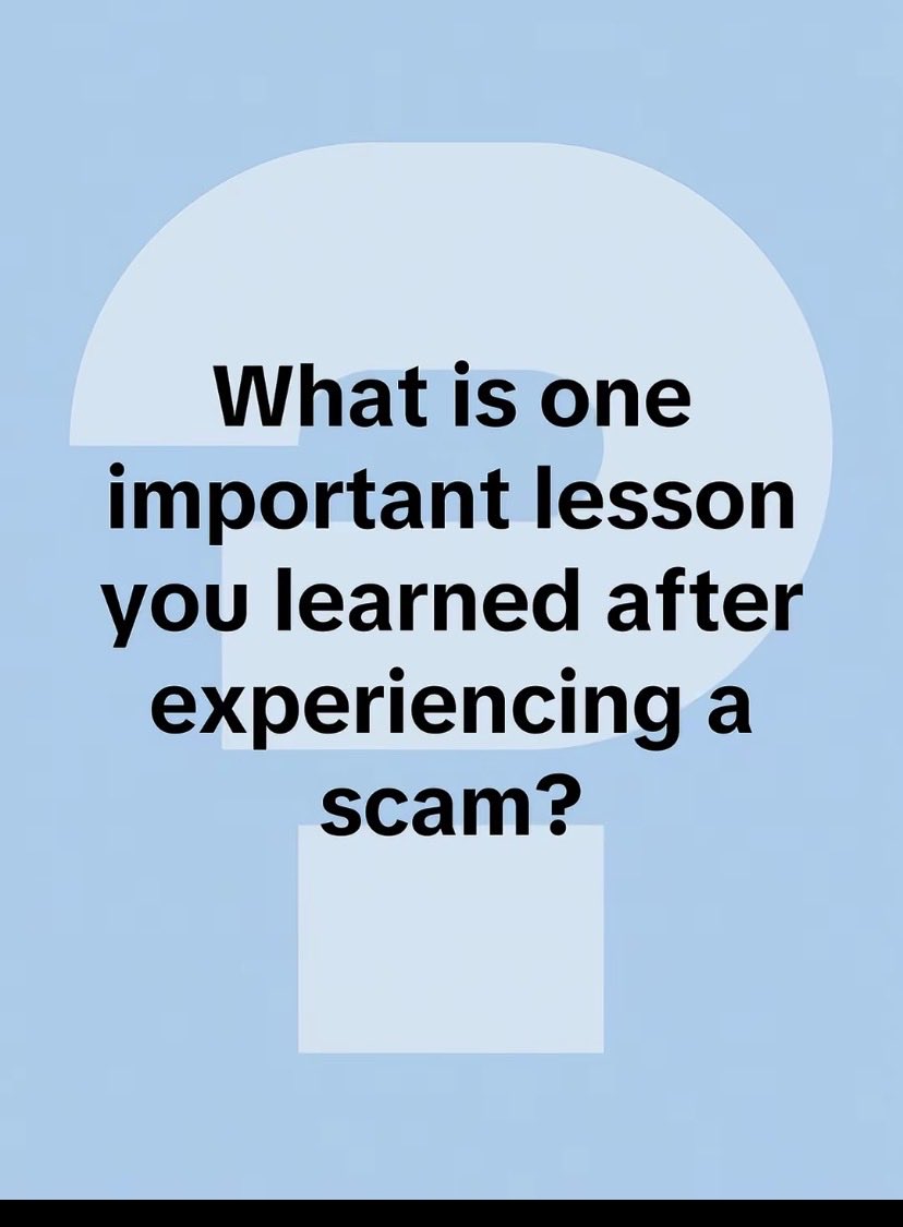 recoveryagency2's tweet image. Getting scammed can be a painful and frustrating experience, but it often teaches valuable lessons about trust, caution
What is one important lesson you learned after getting scammed?
#ScamAwareness
#LearnFromExperience
#StaySafeOnline #FraudPrevention #ProtectYourself